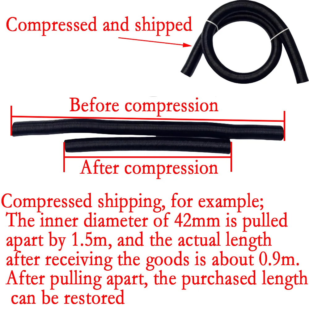 Diesel warm air outlet duct, warm air pipe, parking heater accessories, air warm air heating, car mounted extension pipe