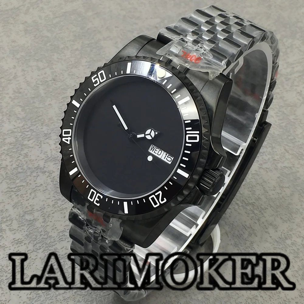 LARIMOKER 41mm Diving Automatic Mechanical Men's watches NH36 Movement Ceramic Bezel Waterproof Date Stainless Steel Watch