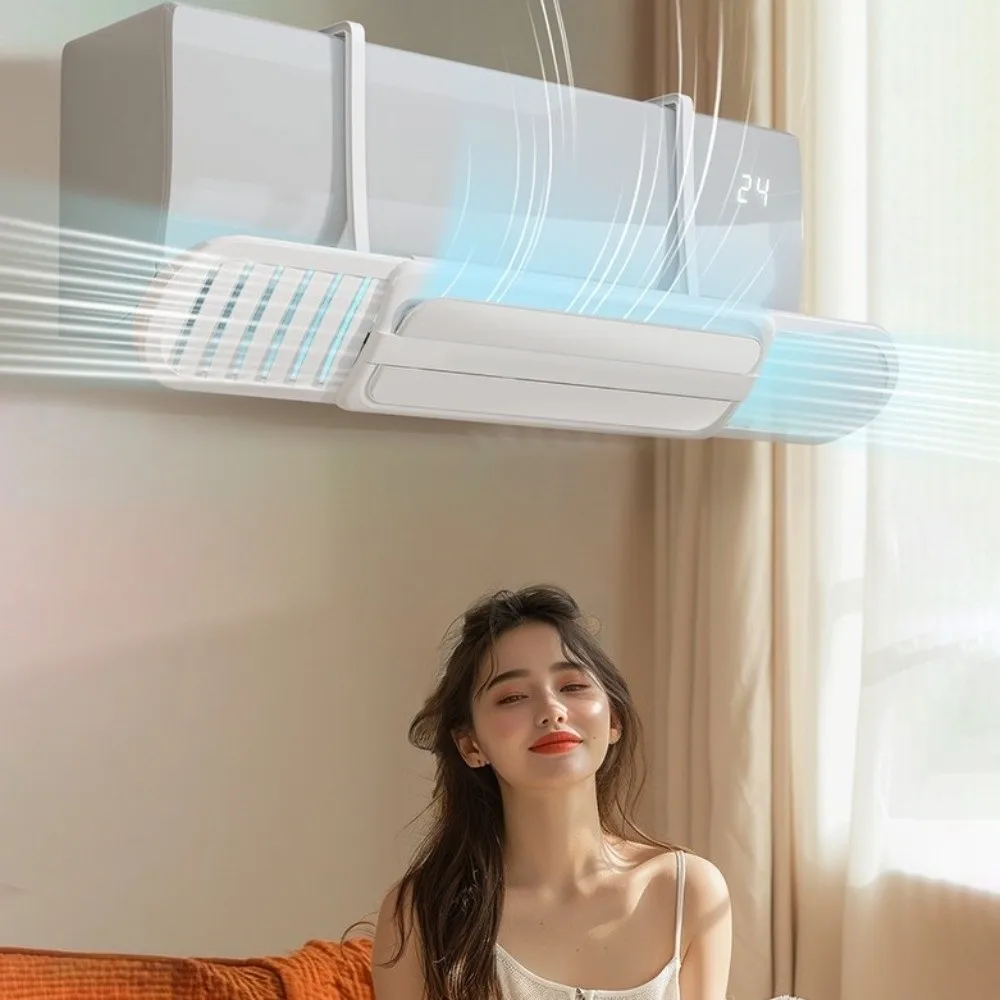 

Регулируемый телескопический дефлектор для кондиционера: защита от прямого обдува, направляющая для воздуховыпускного отверстия