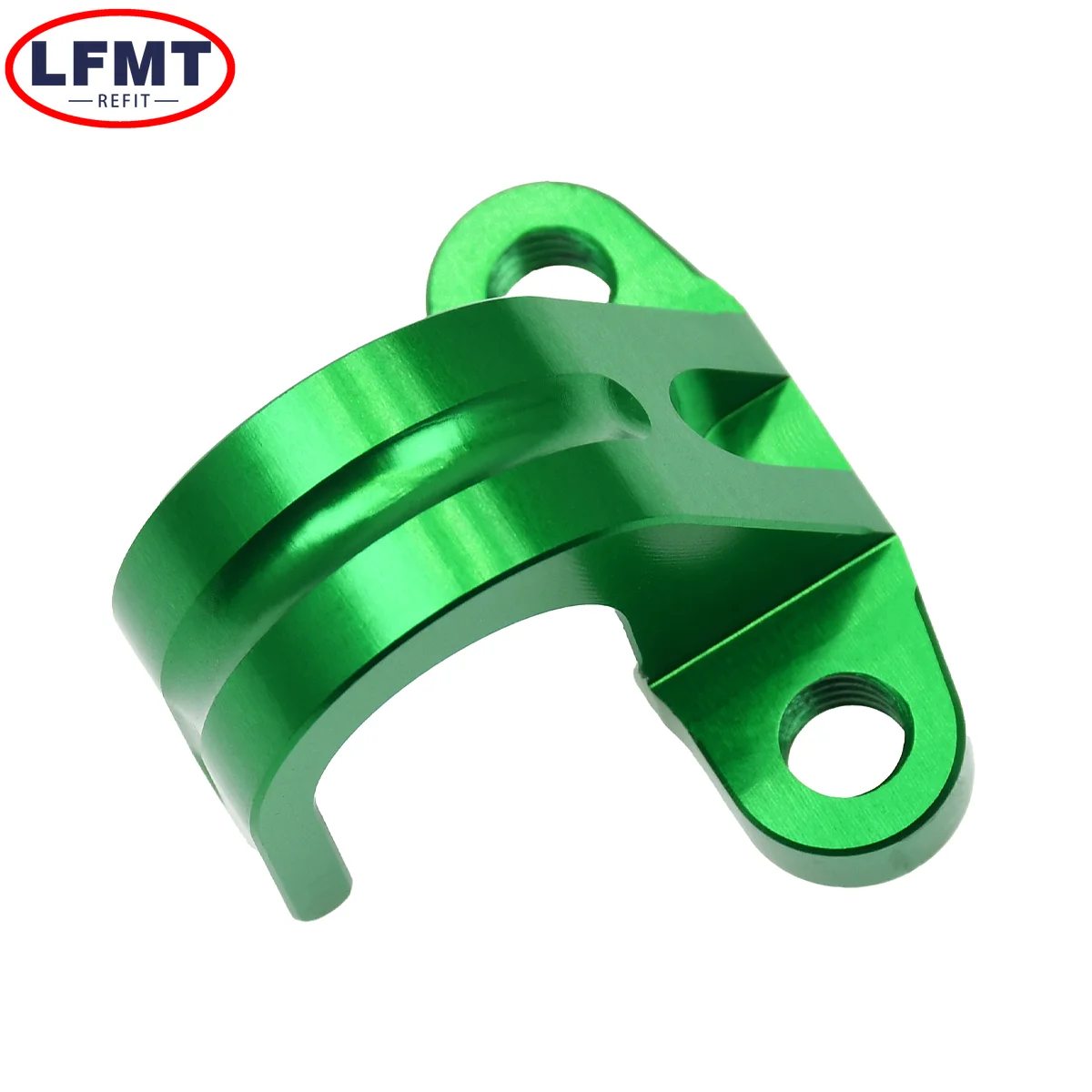 Para Kawasaki KX125 KX250 KX450 KX250F KX450F KX250X KX450X KLX450R accesorios de motocicleta CNC manguera de freno trasero abrazadera de Cable