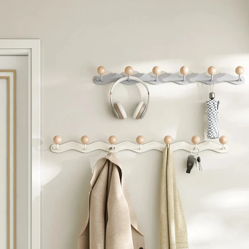 Wall Hangers Living Room Walls Hanging Coats Hooks Bedroom Free Punch Nordic Simple Coat Hook Wall Mounted Creative Coat Racks