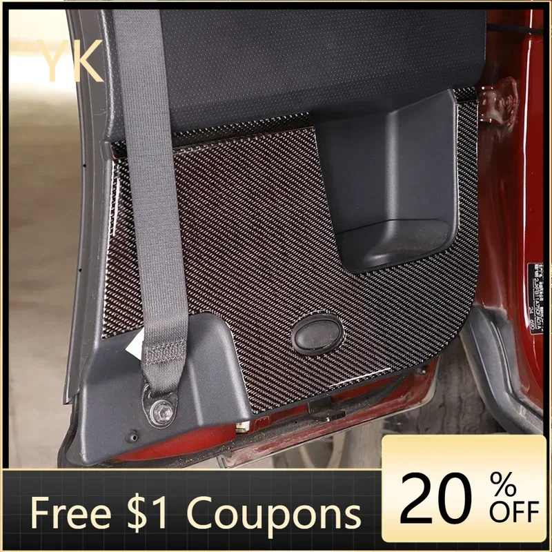 

Мягкая наклейка на заднюю дверь автомобиля из углеродного волокна, противоударная накладка на панель, внутренние автомобильные аксессуары для Toyota FJ Cruiser 2007-2021