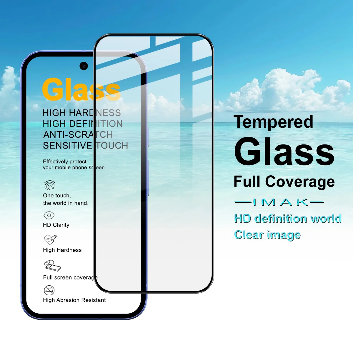 

QAZ Maggie Pro+ Tempered Glass for Google Pixel 10a Screen Protector Film Support Fingerprint