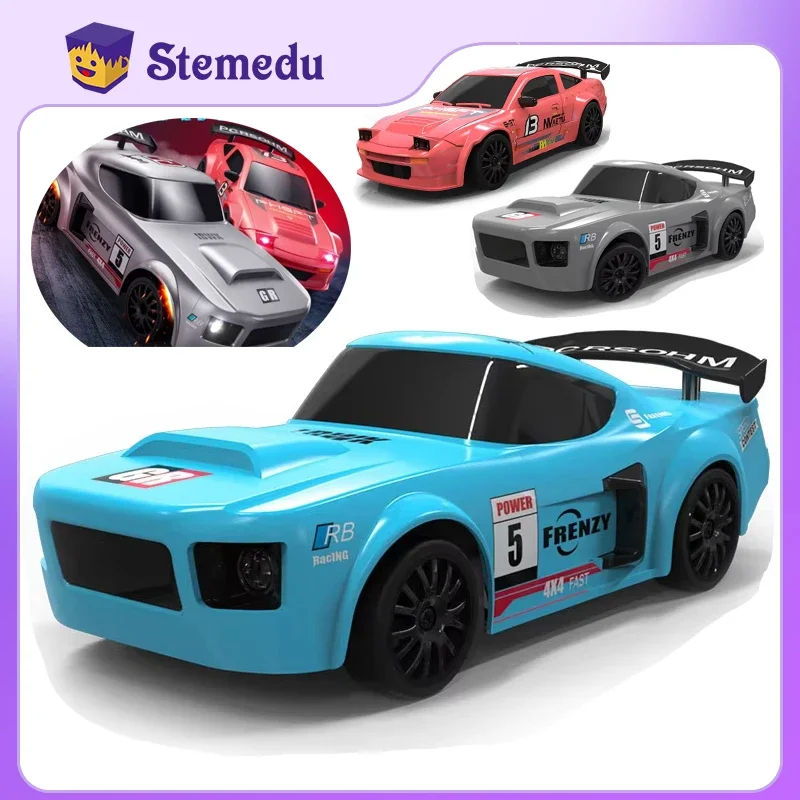 

Mini RC Electric Car SUV Model 1/24 Scale 2.4G 4WD Drift with Light Controllable Two Speed Switching 15km/h Boy Gift RTR Version