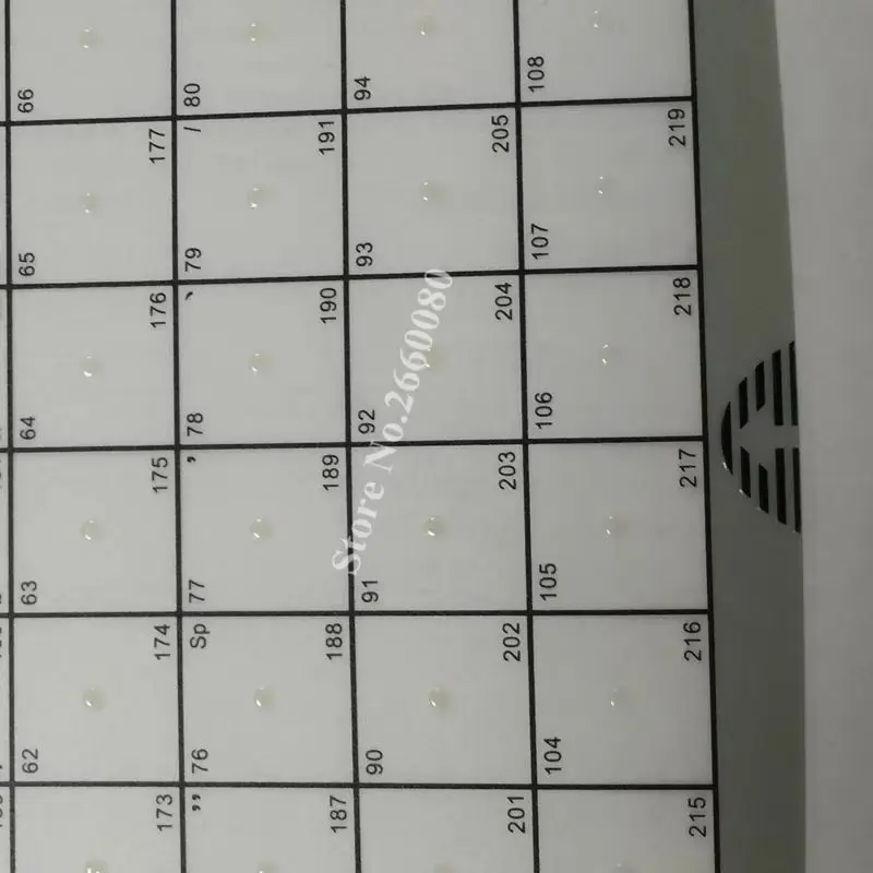 新しい LS6 キーボードフィルム Aclas LS6X LS6RX LS6NX 小売電子バーコードラベル印刷スケール、112 ボタン