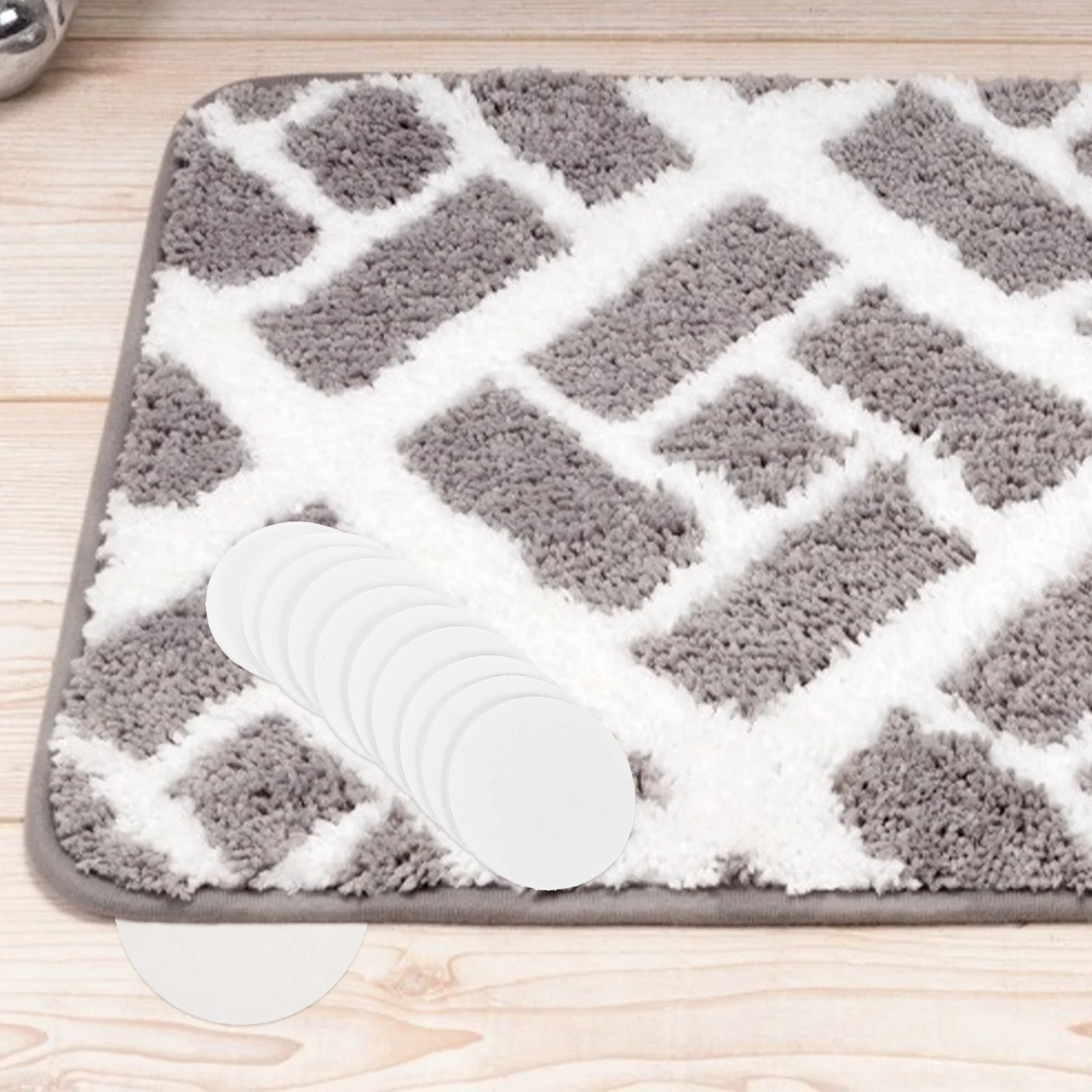 

Anti Slip Carpet Grippers Removable Washable Reusable Double Sided Hook Loop Tape for Home Office Kitchen Bathroom