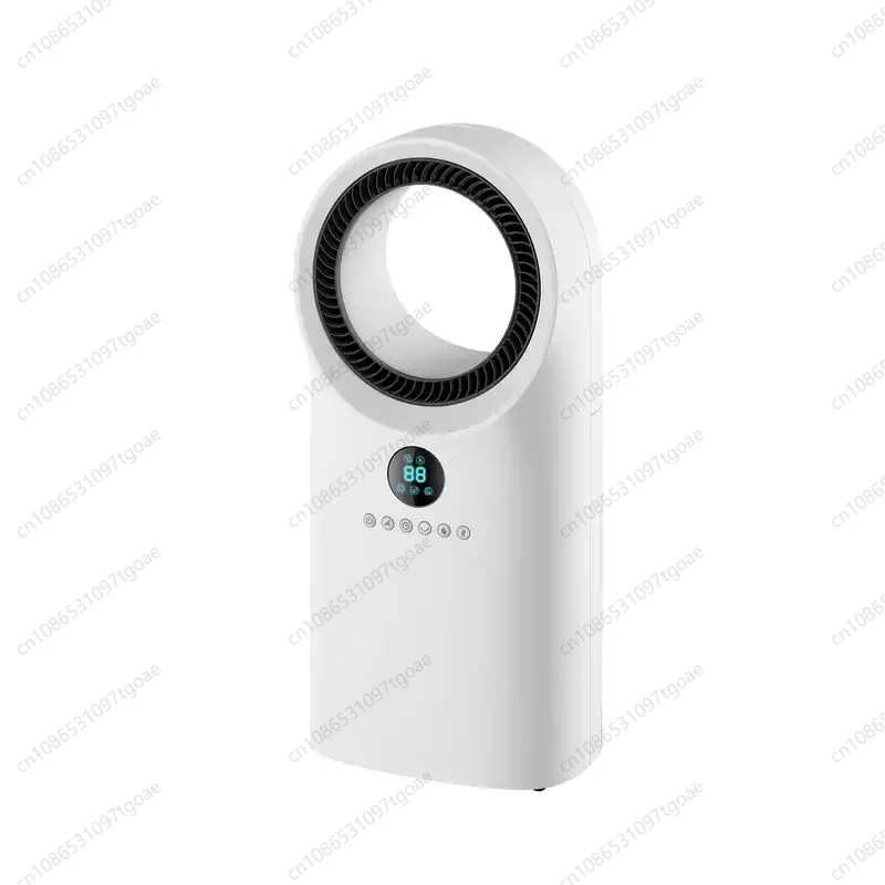 Remote Control Bladeless Desk Fan 3 Speed Low Noise Energy Efficient Air Circulating Cooling Fan for Indoor Household Bedroom