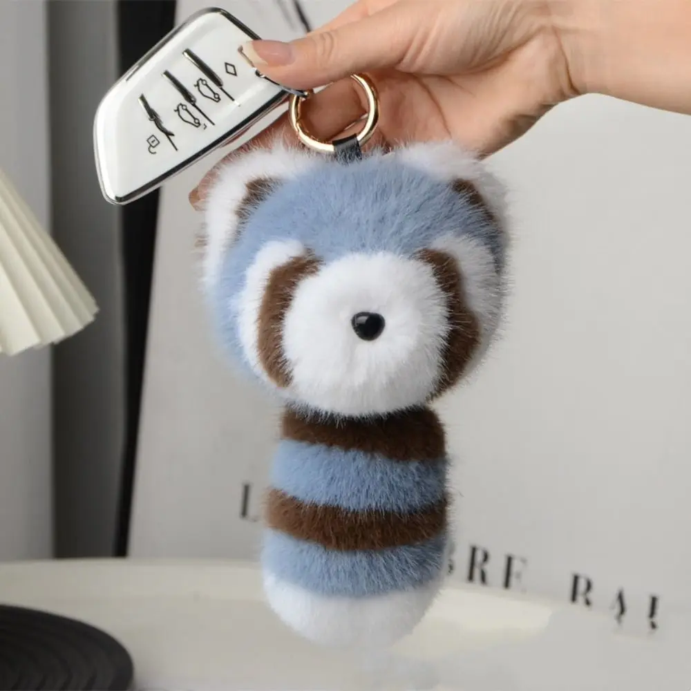 

Big Tail Baby Raccoon Plush Pendant Soft Fluffy Plush Little Raccoon Keyring Cute Creative Cute Animal Keyring Children
