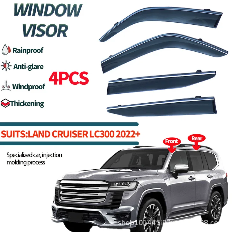 

Suitable for Land Cruiser rain or shine shield LAND CRUISER LC300 2022+Window viors auto accessories