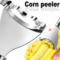 Stainless Steel Corn Stripper Cutter Corn Shaver Melon Fruit Planing Sheller Hook Handle Thresher Home Kitchen Corn Peeler Tools