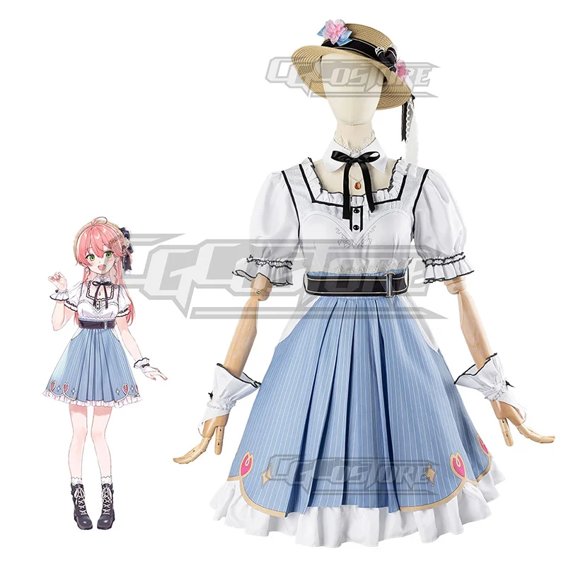 Virtual Liver VTuber Sakura Miko Cosplay Costume Anime Dresses Christmas Halloween Free shipping CG1707WL