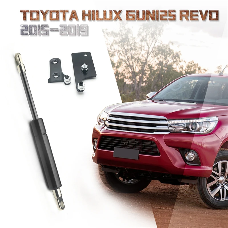 

1Pcs/set Pickup Tailgate Stainless Steel Gas Shock Absorber Struts For Toyota Hilux GUN125 Revo 2015-2019 Rear Hood Gas Shock