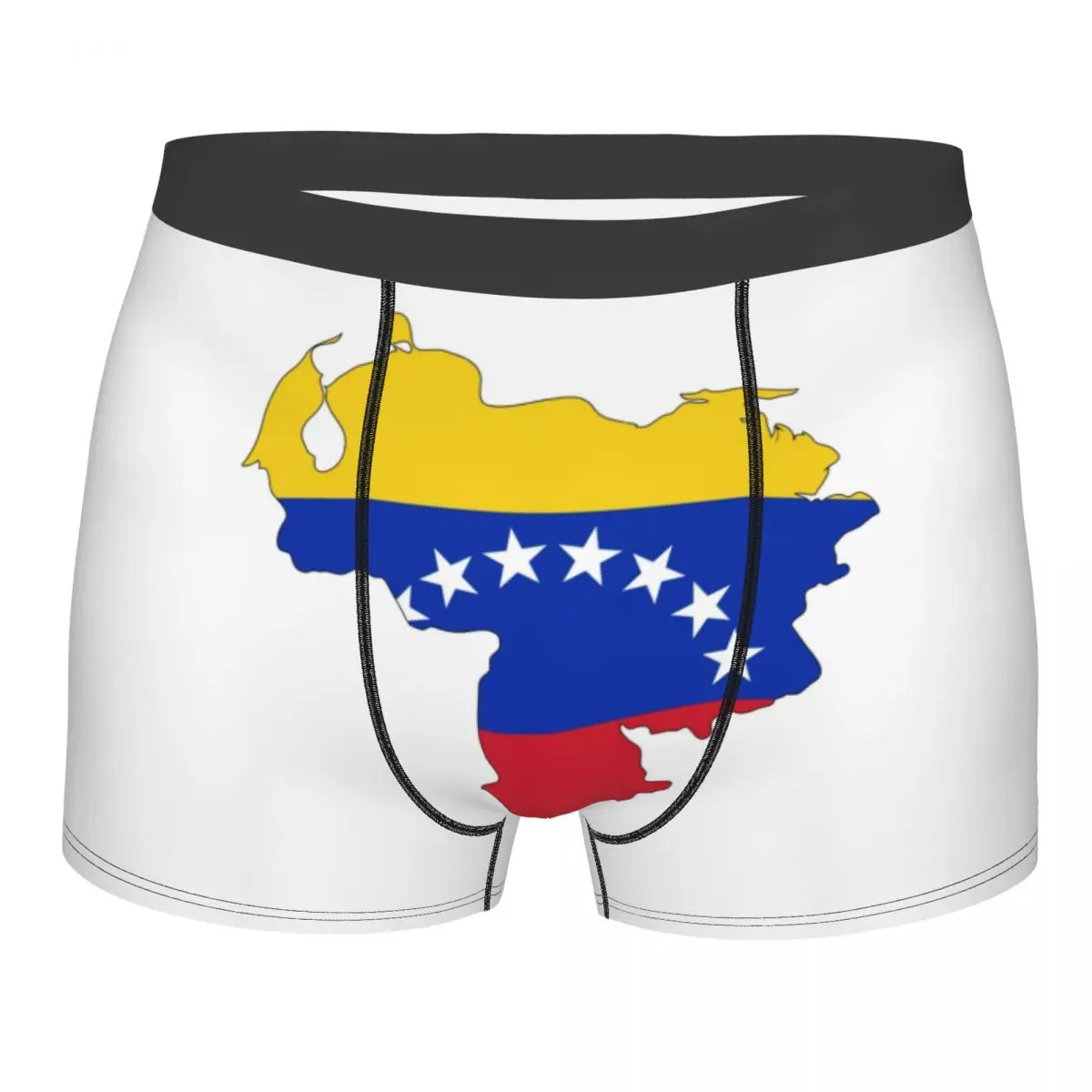 Custom Venezuela Flag Map Underwear Male Printed America Pround Boxer Briefs Shorts Panties Soft Underpants