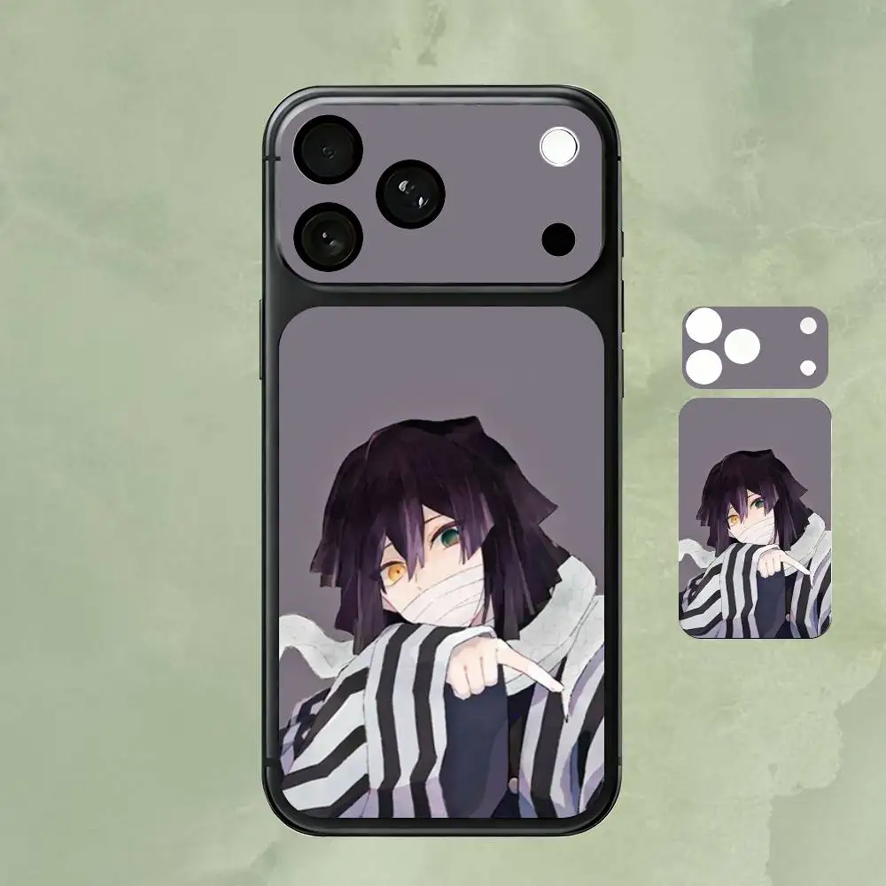 

Creative D-Demon Anime Obanai Iguro For Apple iPhone 17 Pro Max Full Back Cover Decal Wrap Skin Rear Protective Sticker Film