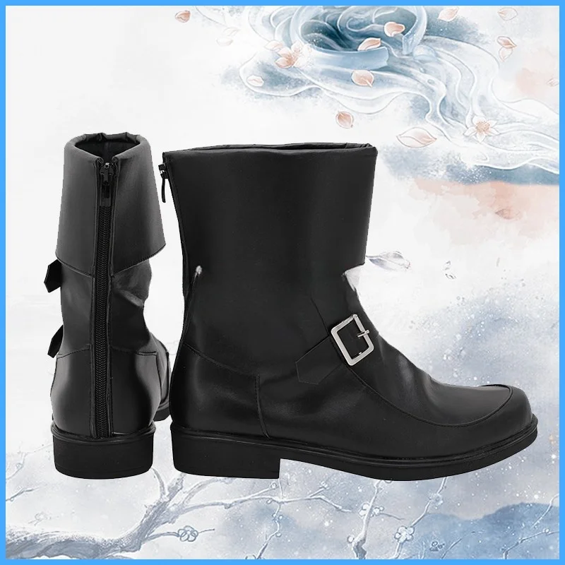 Game Final Fantasy XIV Reaper Cosplay Shoes Boots Halloween Accessorie Customized