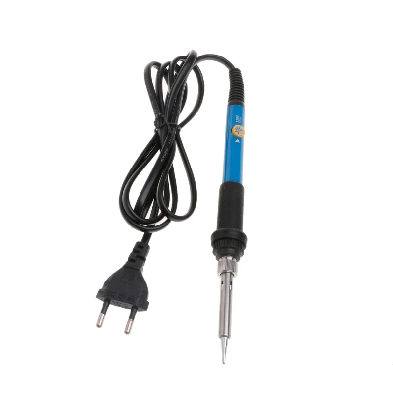 220V 60W Professional Adjustable Temperature Soldering Iron Welding Heating Pencil 200-480℃ EU For Lead-Free Soldering