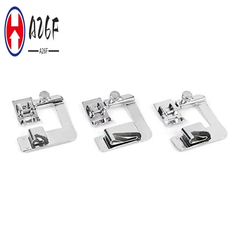 A26F-Presser Foot Stainless Steel 3 Size 1/2 Inch,3/4 Inch,1 Inch For Brother Singer And Other Low Handle Sewing Machines