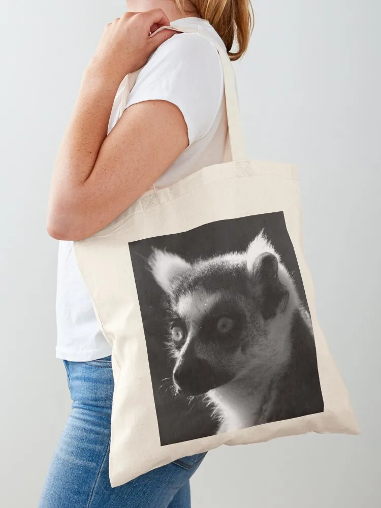 Ring Tailed Lemur Tote Bag shopping bag logo eco bag folding Canvas Tote