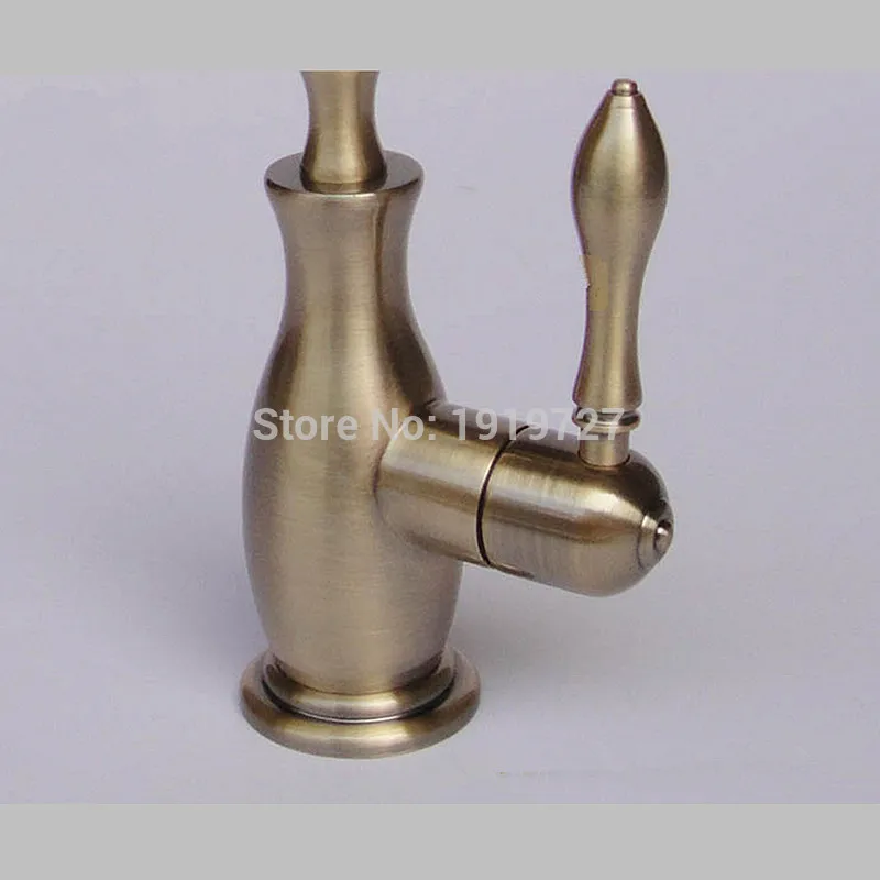 Vidric 100% Brass Antique Bronze Style Faucet Standard Lever Touch Flo Short Round Vented Ceramic Disc Water Filter Tap
