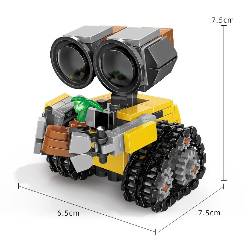 Hot Mini Eva Robot Wall-E Building Block Kit MOC Idea Technical Classic Movie Model Building Block Assembly Xmas Toy Gift