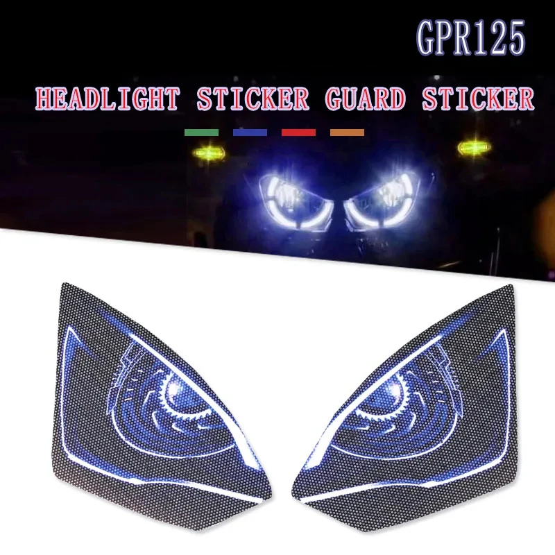 

For Aprilia GPR 125 150 GPR125 GPR150 Motorcycle Accessories Front Fairing Headlight Guard Sticker Head light protection Sticker