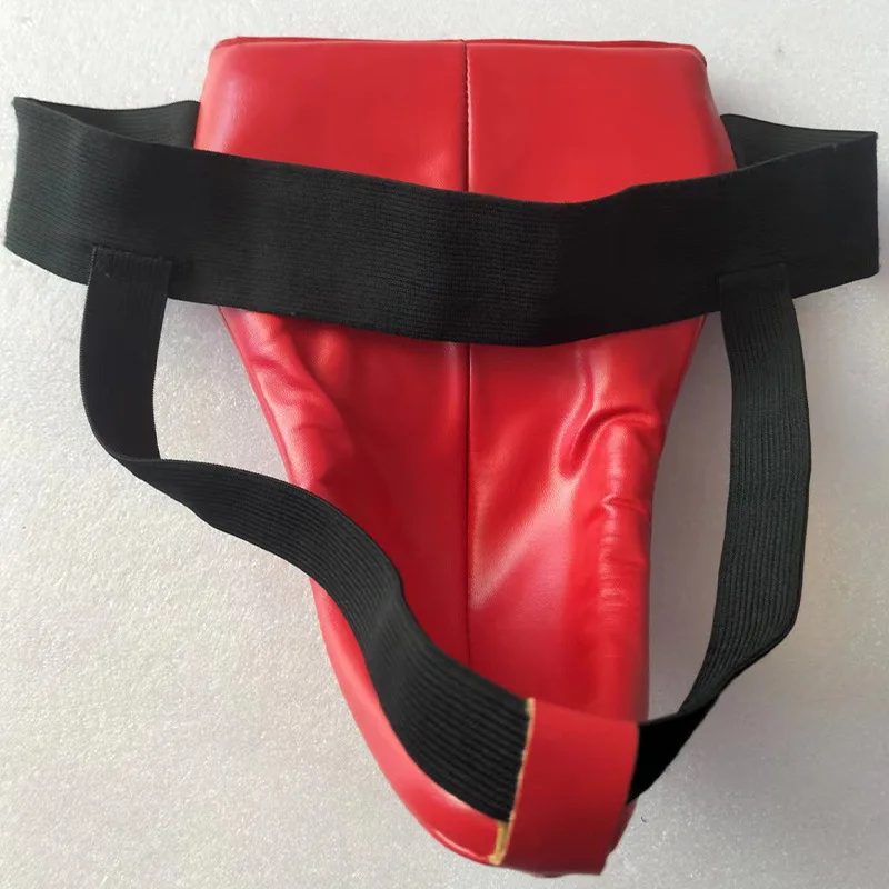 Durable Groin Guard Jockstrap Groin Protectors Women Men Ventilated PU Taekwondo Gear Abdominal Protection for Boxing Sanda