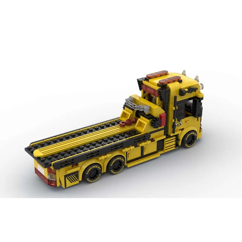 MOC-195206 Nuovo Classico Camion Cargo Rimorchio Building Block Modello 531 Parti Ragazzi Bambini Compleanno Building Block Giocattolo Regalo