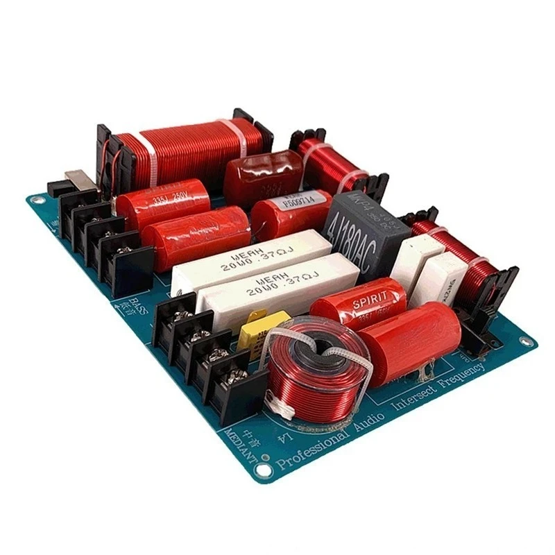 2X350W 3-Way Audio Crossover Board Treble Mid Bass Speaker Frequency Divider for KTV Stage
