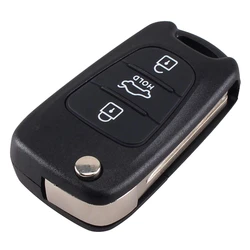 Funda plegable con 3 botones para mando a distancia, carcasa para Hyundai I20, I30, I35, IX20, IX35