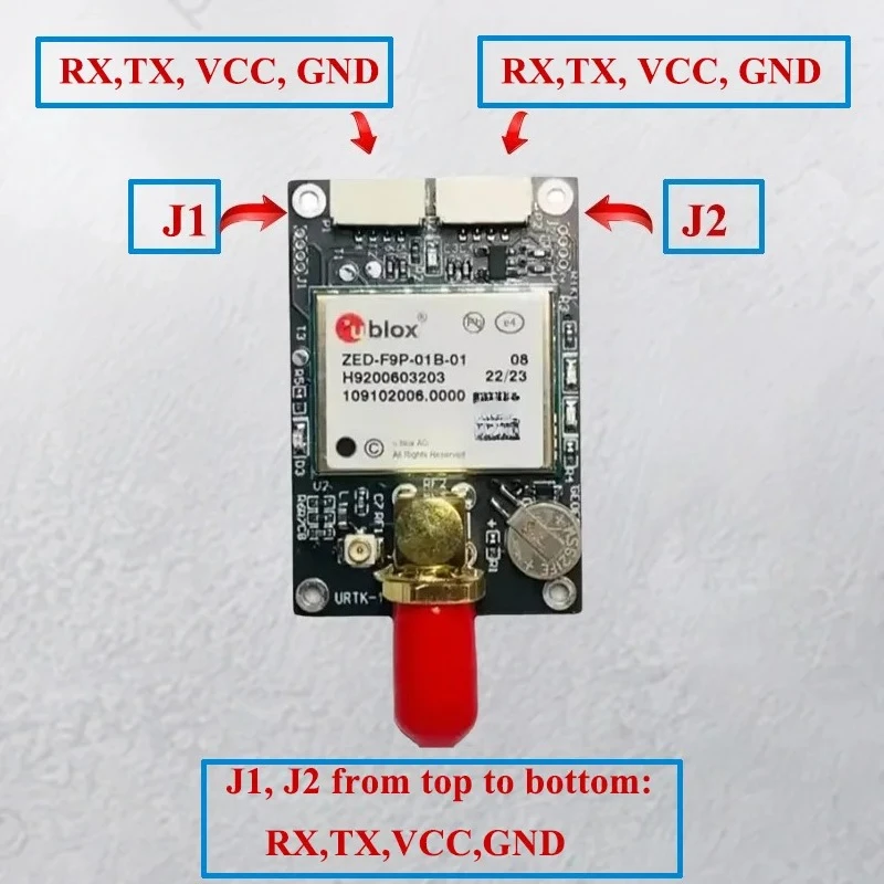 gps module ZED-F9P ZED-F9P-01B-01 RTK High Precision GNSS/GPS receiver board with S MA and USB GNSS Board Development Board