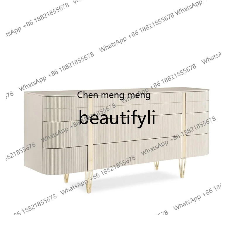 Italian light luxury leisure entrance cabinet modern, foyer cabinet side cabinet complete  R