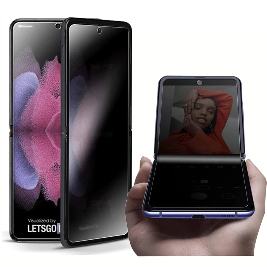 2Pcs Best Anti-Spy Peeping Privacy Hydrogel Film For For OPPO Find N3 Flip N2 Flip n3flip 5G Soft EPU Inner Screen Protector - Image 5