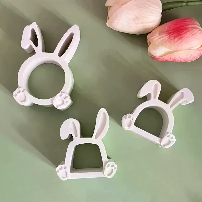 

Милая мини-форма из силикона в виде пасхального кролика для DIY-изделий: конфет, шоколада, ароматических свечей, гипсовых изделий, украшений для дома ручной работы
