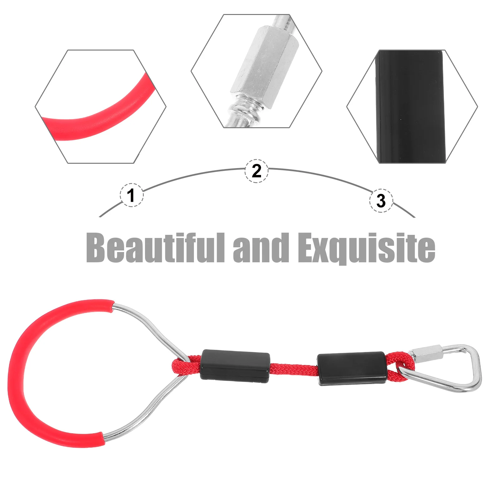 2 قطعة حلقات أرجوحة ملونة عالية القوة معدات صالة الألعاب الرياضية بسعة 120 كجم حلقة ملعب مجانية للخارجية #3