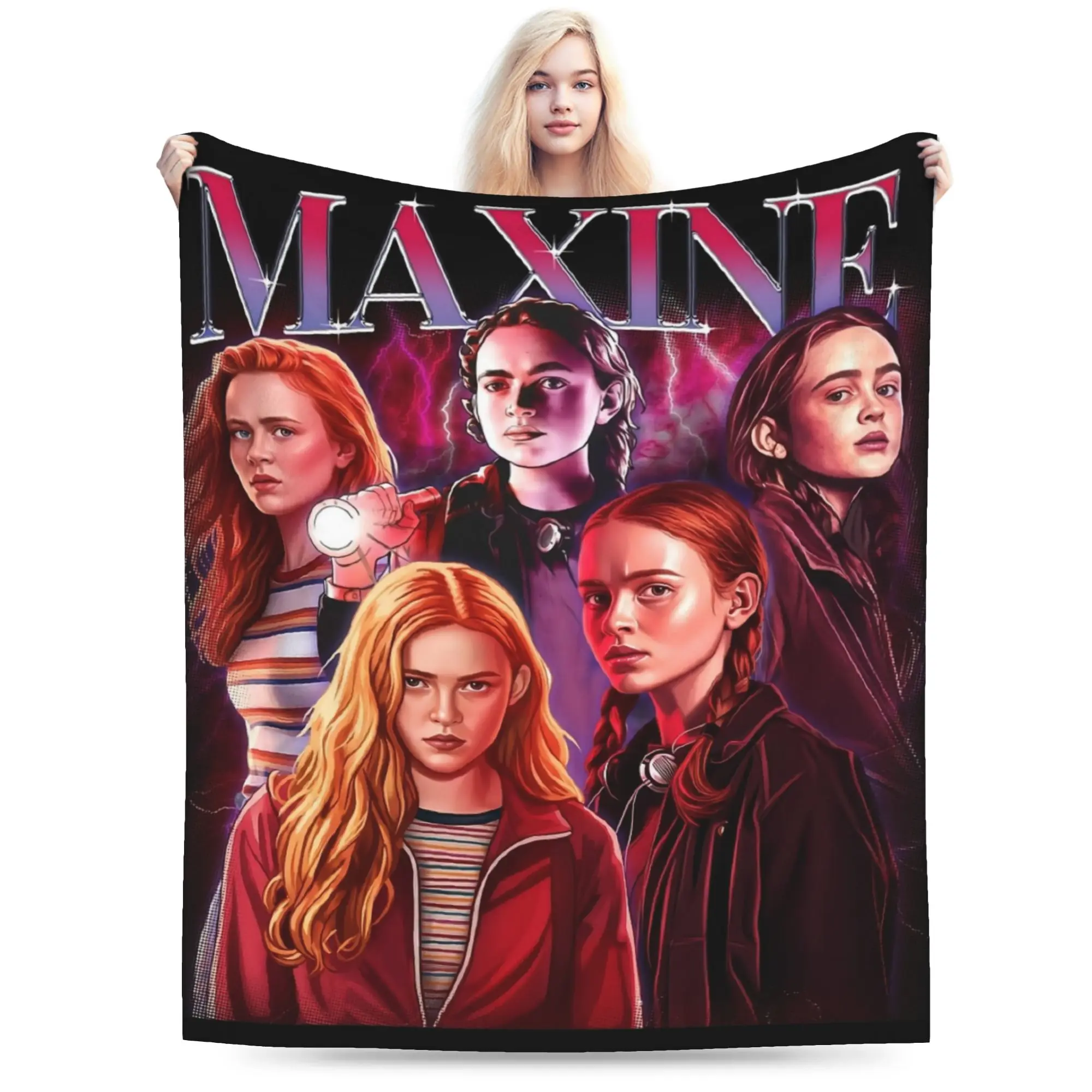Vintage Maxines Mayfields Bootleg Max Blankets Flannel All Season st  Ultra-Soft Throw Blankets for Home Travel Bedspread