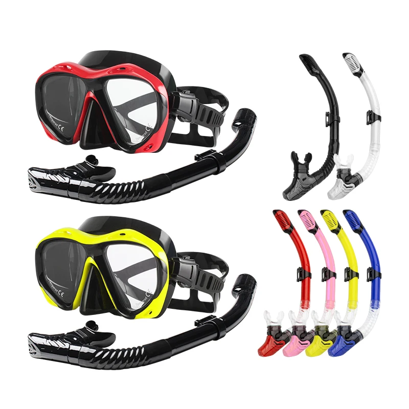 

New Professional Scuba Diving Mask Equipment Diving Glasses HD Anti Fog Scuba Mask Underwater Snorkeling Snorkel Flipperspromote