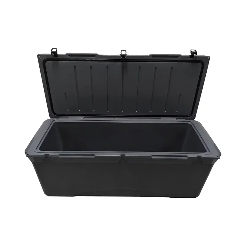 for 240QT Rotomolded Fishing Hunting Cooler Box with Drain Plug Wheel for Seafood Storage and Transportation Insulated Fish