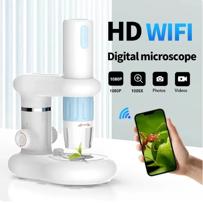 

HD WIFI Digital Microscope Camera 50X-1000X Magnification Portable Handheld Wireless Rechargeable Microscopes For Android IOS PC