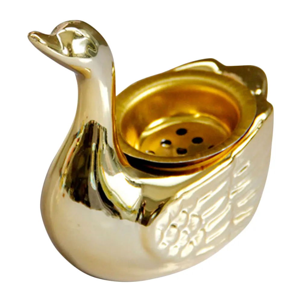 

Incense Burner Ceramic Metal Vintage Style Desktop Incense Holder Aromatherapy Furnace Housewarming Gift