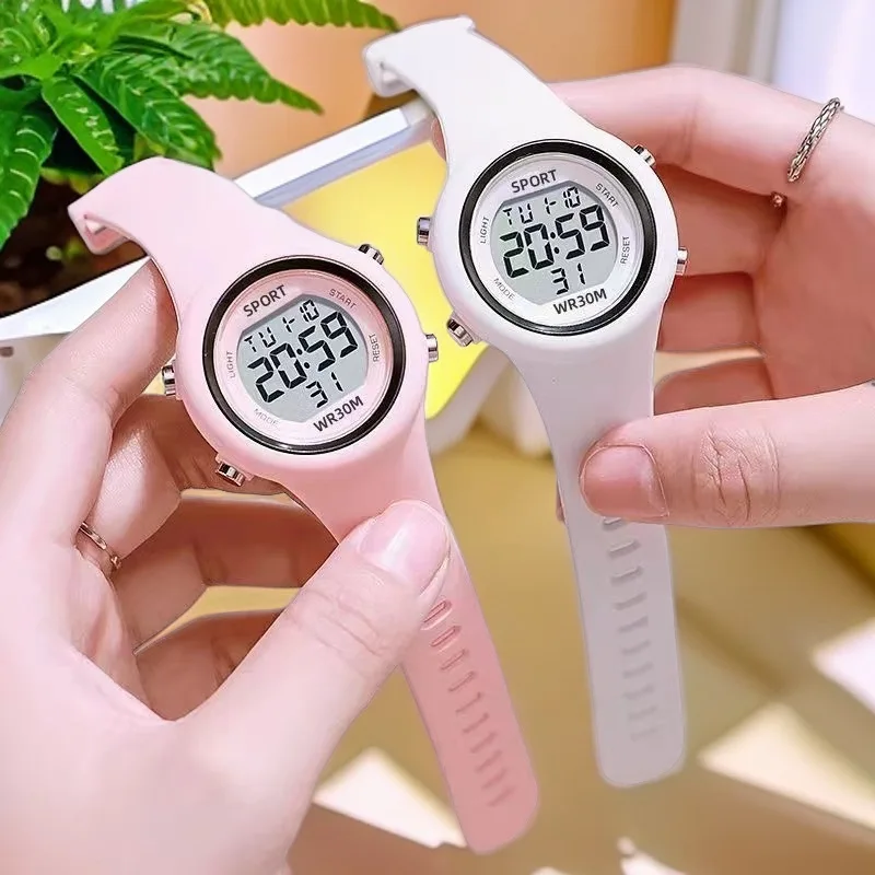 Fashion Kids Sports Watch Luminous Waterproof Alarm Clock Smart Boys and Girls Student Electronic Wristwatch Gift Watches