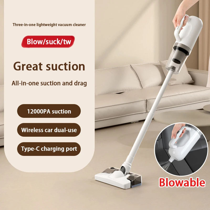 Car Vacuum Cleaner Wireless Handheld Strong Suction Cleaning Machine High Power Portable Vacuum Cleaner for Car Home and Office