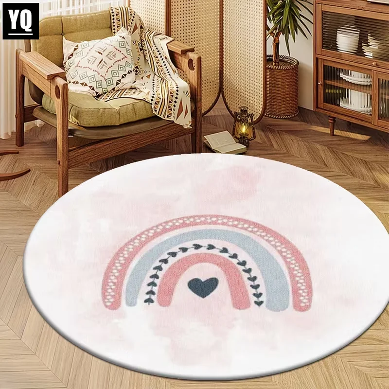 พรมปูพื้นลายจุดสีชมพู รูปหัวใจ - Soft Rug Nursery บทวิจารณ์และราคา