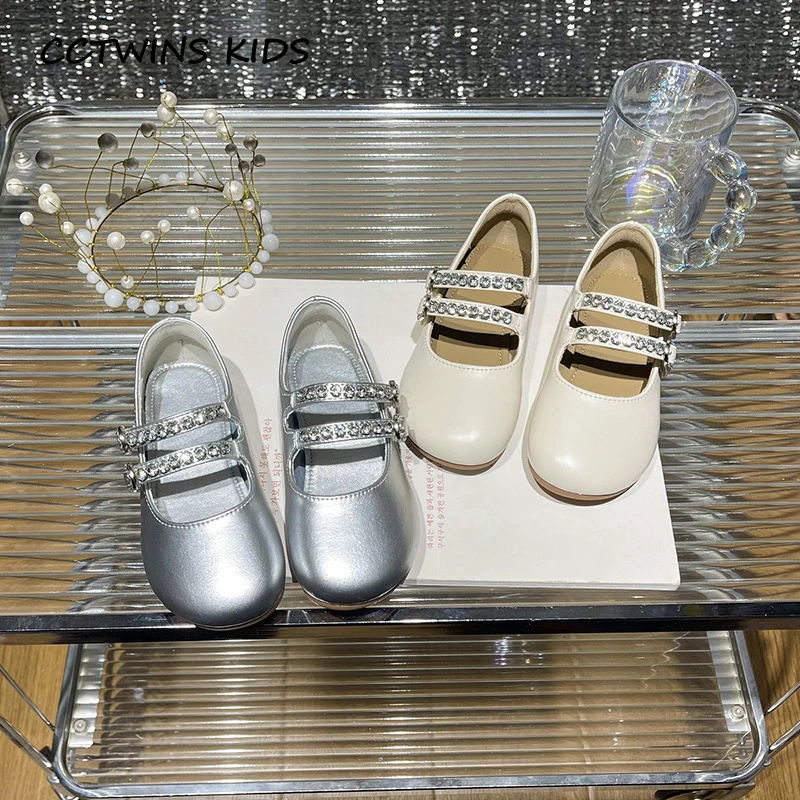 Zapatos de baile para niñas, Sandalias planas de princesa de Ballet, suela suave con diamantes de imitación, marca de moda, Mary Jane, primavera y