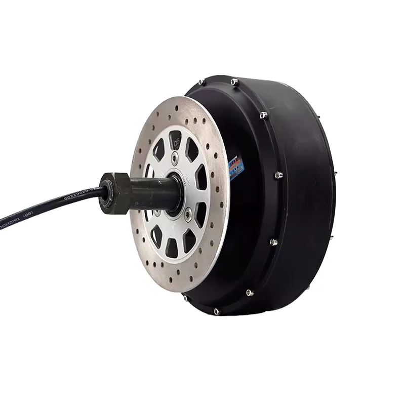 QS260 2000W Single Shaft Electric Car Hub Motor With 5.0 x 12inch Rim