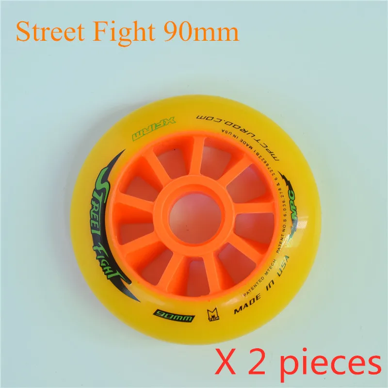 MPC Road Street Inline Speed Skating Wheel with 86A XFirm Durable Elastic PU 110mm Race Skates Tire 110 Roller Tyre 2 pieces