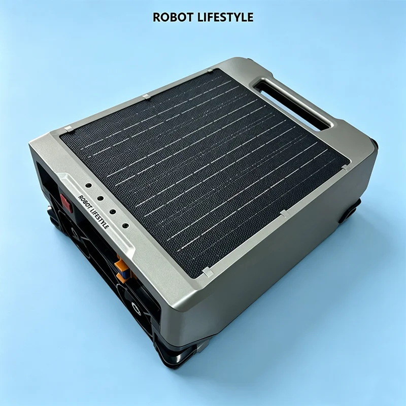

Robot Skimmer S002A Wireless Solar Pool Robot with 5200mAh Battery 20H Runtime 220μm Precision Filtration 12W Solar Panel