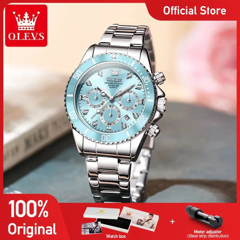 OLEVS 5632 Women Watch Original Elegant Quartz Watch Waterproof Luminous Ladies Watches Bracelet Gift Box Reloj Genuine Product