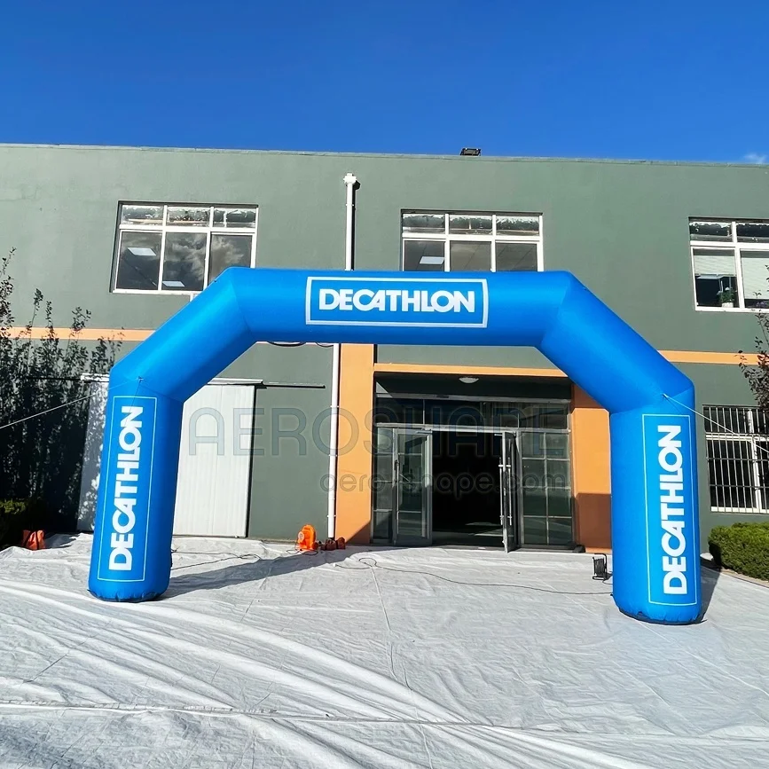 Race Advertising Inflatable Angled Arch Events Promotion Outdoor Customized Inflatable Arch
