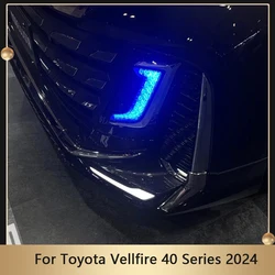 Modifica LED DRL per Toyota Vellfire 40 Series 2024 paraurti anteriore per auto luce di marcia diurna gruppo luce diurna a tre colori