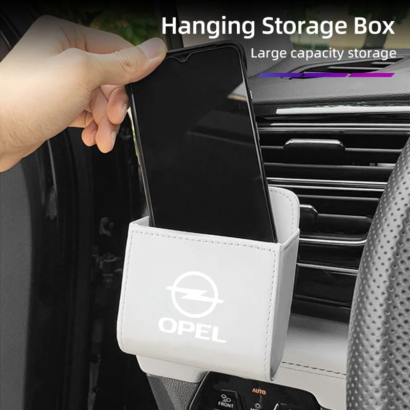 Car Vent Storage Box Phone Holder Sunglasses Organizer Bag Accessories For Opel Corsa Astra Insignia Vectra Zafira Meriva Mokka